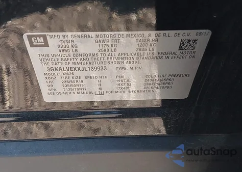 2018 GMC Terrain Slt z USA, uszkodzony, nr VIN 3GKALVEXXJL139933